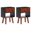 vidaXL Solid Acacia Wood Bedside Cabinets 2 pcs 40x30x57 cm