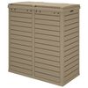 vidaXL Outdoor Garbage Bin Light Brown 78x41x86 cm Polypropylene