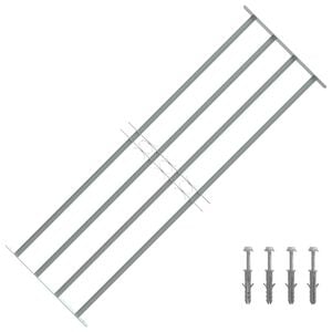 Adjustable Security Grille for Windows with 4 Crossbars 1000-1500 mm