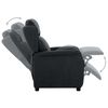 vidaXL Recliner Chair Dark Grey Fabric