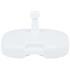 vidaXL Umbrella Base Sand/Water Filled 16 L White Plastic