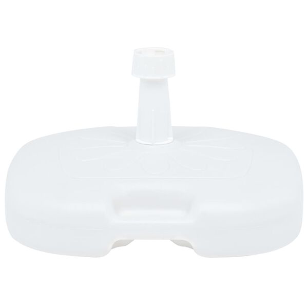 vidaXL Umbrella Base Sand/Water Filled 16 L White Plastic
