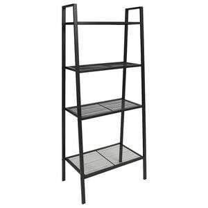vidaXL Display Shelf | Black | Metal | Compact | Display Shelf | Rectangular
