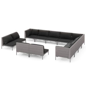vidaXL Garden Lounge Set | Dark Grey