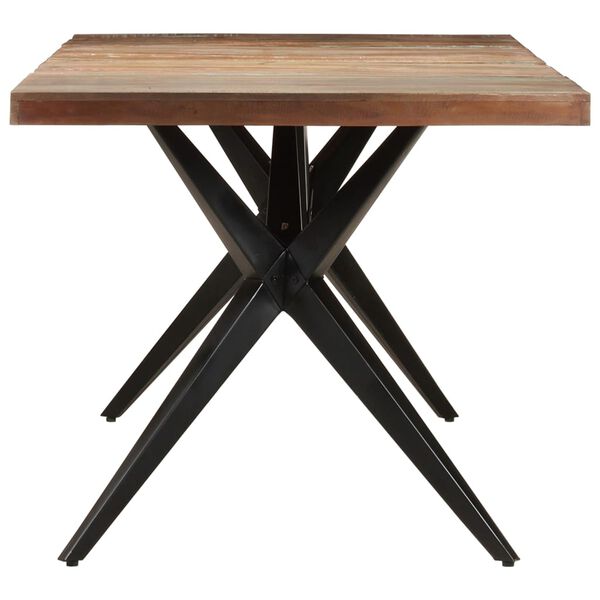 vidaXL Dining Table 200x90x76 cm Solid Reclaimed Wood