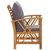 vidaXL 5 Piece Garden Lounge Set with Cushions Solid Acacia Wood
