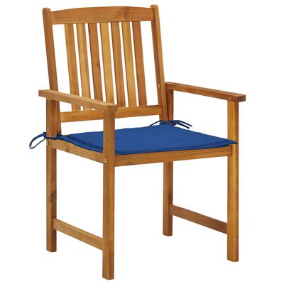 vidaXL Garden Chairs with Cushions 4 pcs Solid Acacia Wood