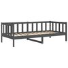 vidaXL Day Bed without Mattress Grey Solid Wood Pine 90x200cm
