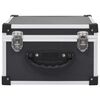 vidaXL CD Case for 40 CDs Aluminium ABS Black