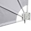 vidaXL Collapsible Balcony Side Awning Grey 210x210 cm