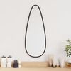vidaXL Wall Mirror Black 50x20 cm