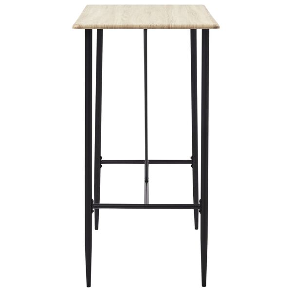 vidaXL 5 Piece Bar Set Plastic Grey