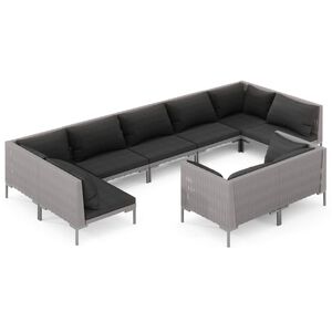 vidaXL Garden Lounge Set | Dark Grey