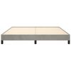 vidaXL Bed Frame without Mattress Light Grey 183x203 cm King Velvet
