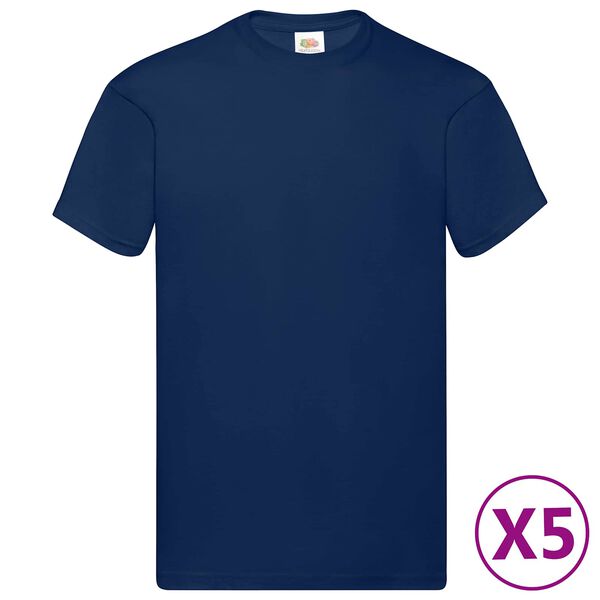 vidaXL Shirt 5 pcs Blue 5XL Cotton