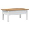 vidaXL Coffee Table White 100x60x45 cm Solid Pine Wood Panama Range