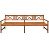 vidaXL Garden Bench with Cushions 240 cm Solid Acacia Wood