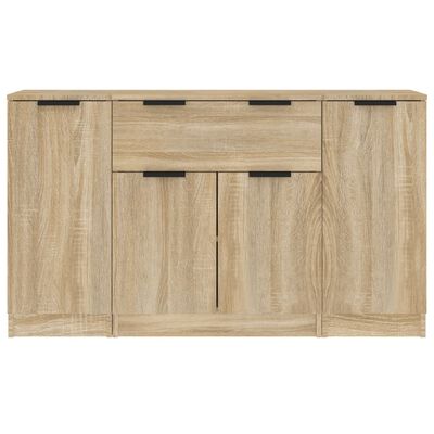 vidaXL Sideboards 3 pcs Sonoma Oak Engineered Wood