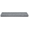 vidaXL Stair Mats Self-adhesive 15 pcs 65x21x4 cm Light Grey Rectangular Edge