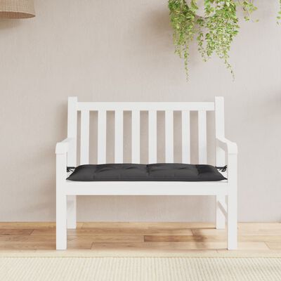 vidaXL Garden Bench Cushion Black 100x50x7 cm Oxford Fabric