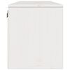 vidaXL Wall Cabinet White 100x30x35 cm Solid Wood Pine