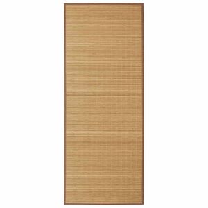 Rectangular Brown Bamboo Rug 150 x 200 cm