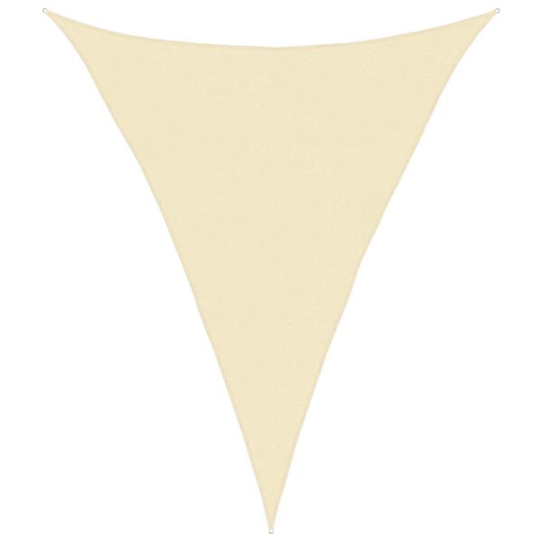 vidaXL Sunshade Sail 160 g/m&sup2; Cream 4x5x5 m HDPE