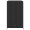 vidaXL Garden Storage Cabinet Black 83x45x76 cm Poly Rattan