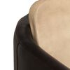 vidaXL Armchair Tan and Black Real Leather
