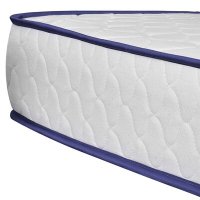 vidaXL Bed with Memory Foam Mattress Faux Leather 180x200 cm Super King