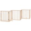 vidaXL Dog Gate with Door Foldable 6 Panels 300 cm Poplar Wood