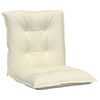 vidaXL Garden Lowback Chair Cushions 4 pcs Cream 100x50x7 cm Fabric
