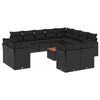 vidaXL Garden Sofa Set | Black