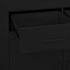vidaXL Storage Cabinet Black 80x35x101.5 cm Steel