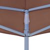 vidaXL Party Tent Roof 4x3 m Brown 270 g/m²