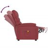 vidaXL Massage Chair Wine Red Faux Leather