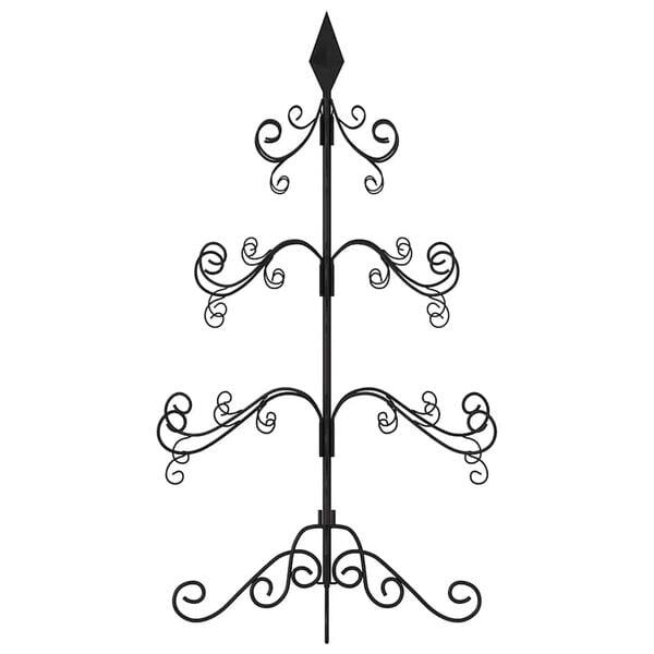 vidaXL Metal Christmas Tree for Decoration Black 90 cm