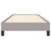 vidaXL Bed Frame without Mattress Light Grey 92x187 cm Single Fabric