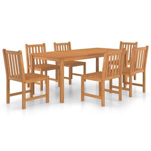 vidaXL Garden Dining Set | Natural teak | Solid Teak Wood | Large