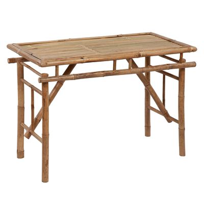 vidaXL Folding Garden Table 115x50x75 cm Bamboo