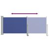vidaXL Patio Retractable Side Awning 100x300 cm Blue