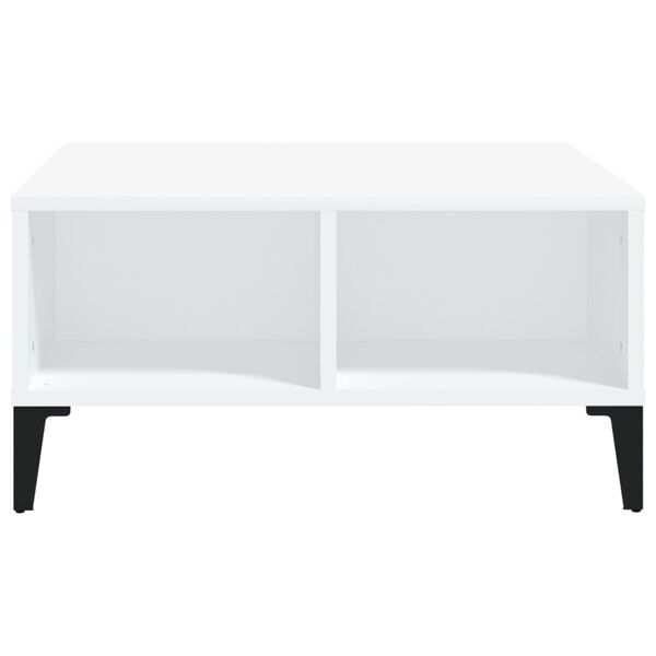 vidaXL Coffee Table White 60x60x30 cm Engineered Wood