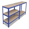 Storage Shelf Garage Storage Organizer Blue
