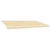 vidaXL Awning Replacement Fabric Cream 600x300 cm Polyester