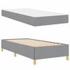 vidaXL Bed Frame with Mattress Light Grey 90 x 200 cm Fabric