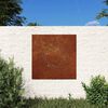 vidaXL Garden Wall Decoration 55x55 cm Corten Steel Sun Design