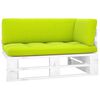 vidaXL Garden Pallet Corner Sofa White Impregnated Pinewood