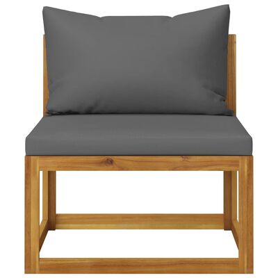 vidaXL 3-Seater Garden Sofa with Cushion Solid Acacia Wood