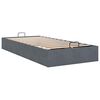 vidaXL Ottoman Bed Frame No Mattress Dark Grey 90x190 cm Velvet