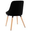 vidaXL Dining Chairs 2 pcs Black Velvet